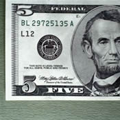 Five dollar bill